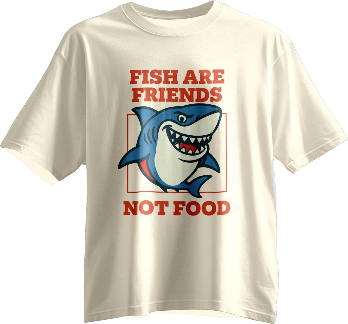 Finding Nemo – Fish Are Friends, Not Food, Oversized T-Shirt