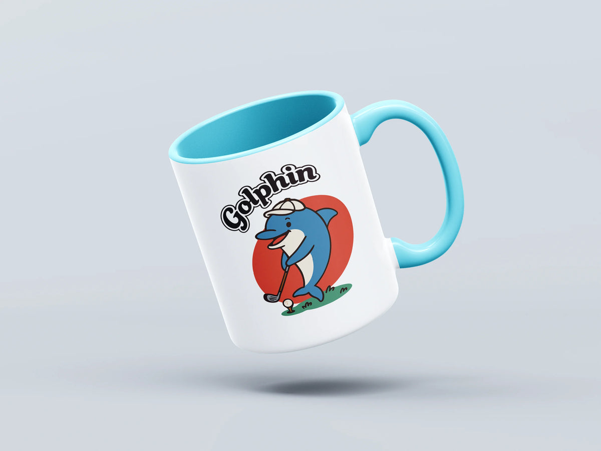 It’s a dolphin. Playing golf. It’s a Golphin - Mug