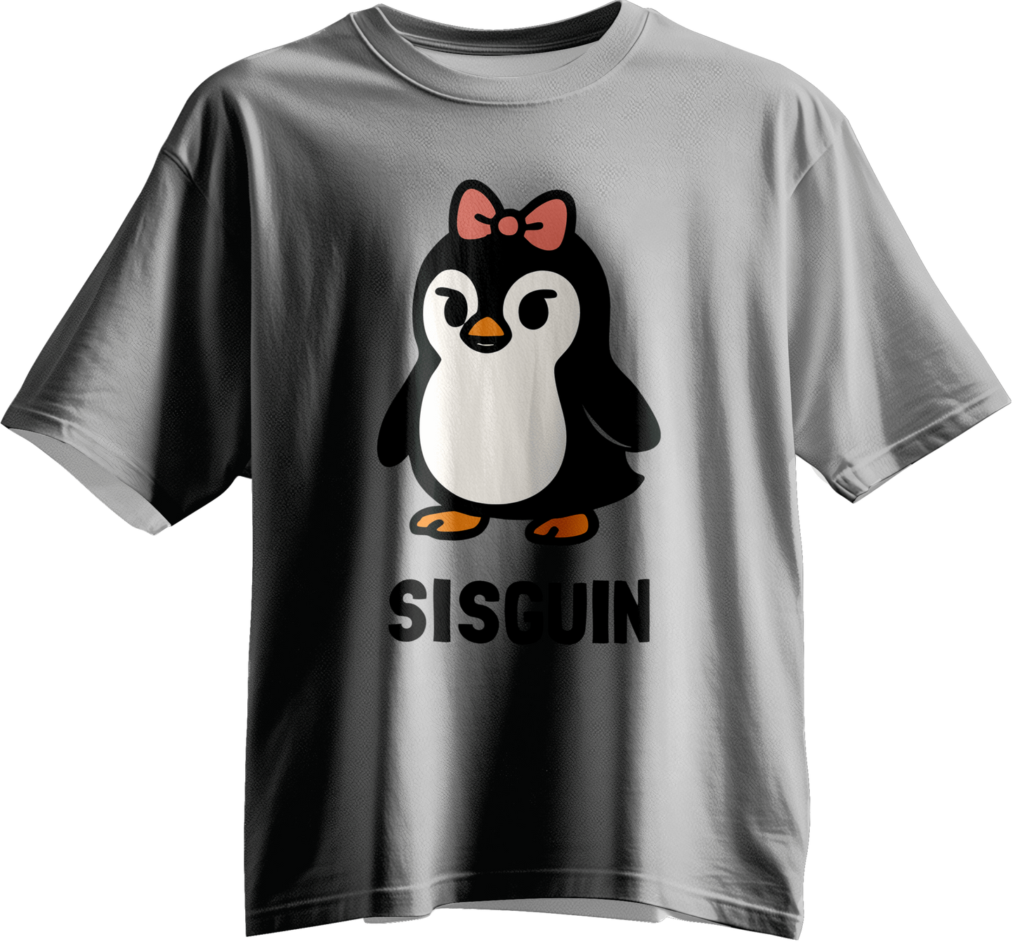 Sisguin: The Coolest Sister Penguin Kids Unisex Tee (Family Set)