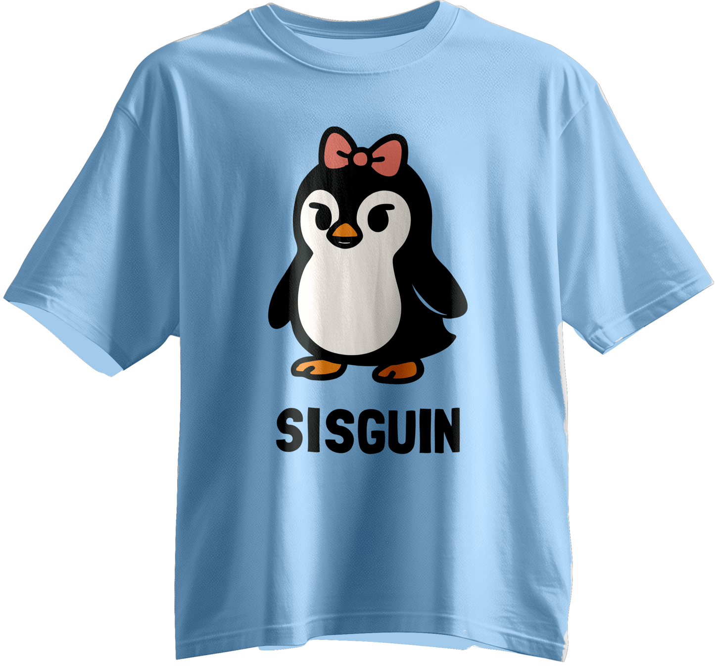 Sisguin: The Coolest Sister Penguin Unisex Tee (Family Set)