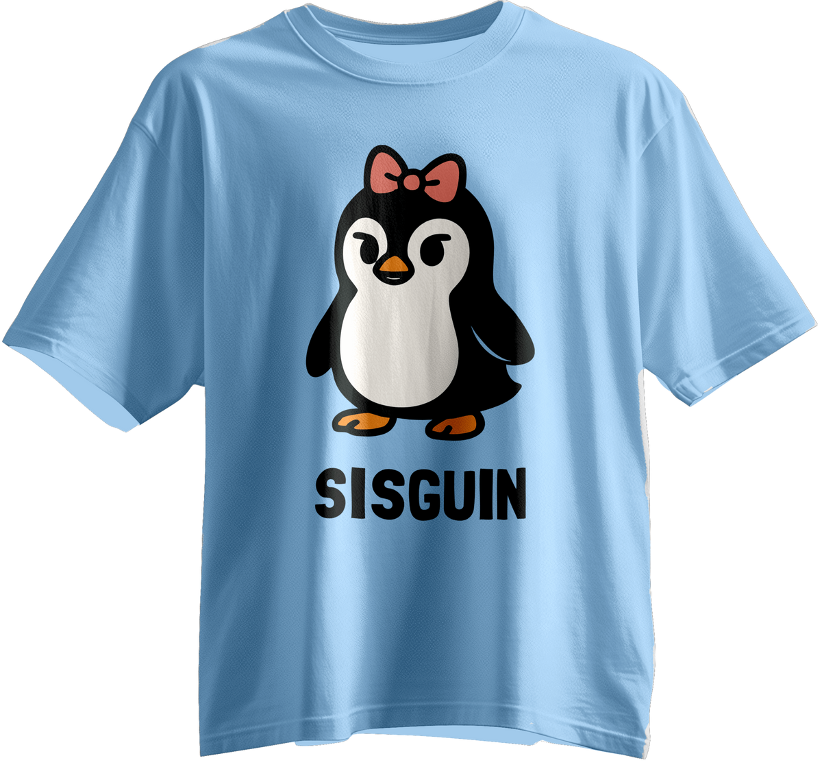 Sisguin: The Coolest Sister Penguin Kids Unisex Tee (Family Set)