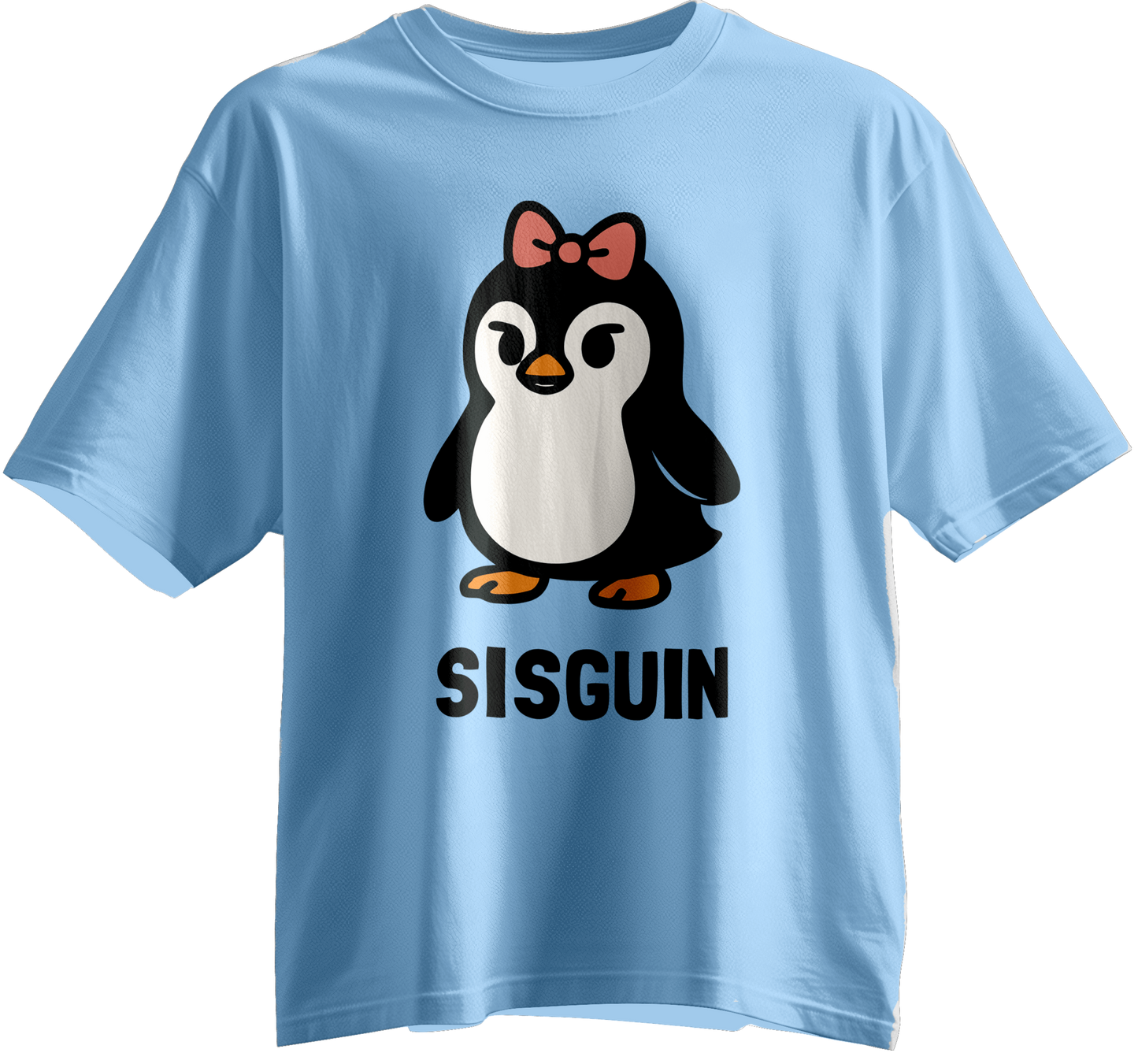 Sisguin: The Coolest Sister Penguin Kids Unisex Tee (Family Set)