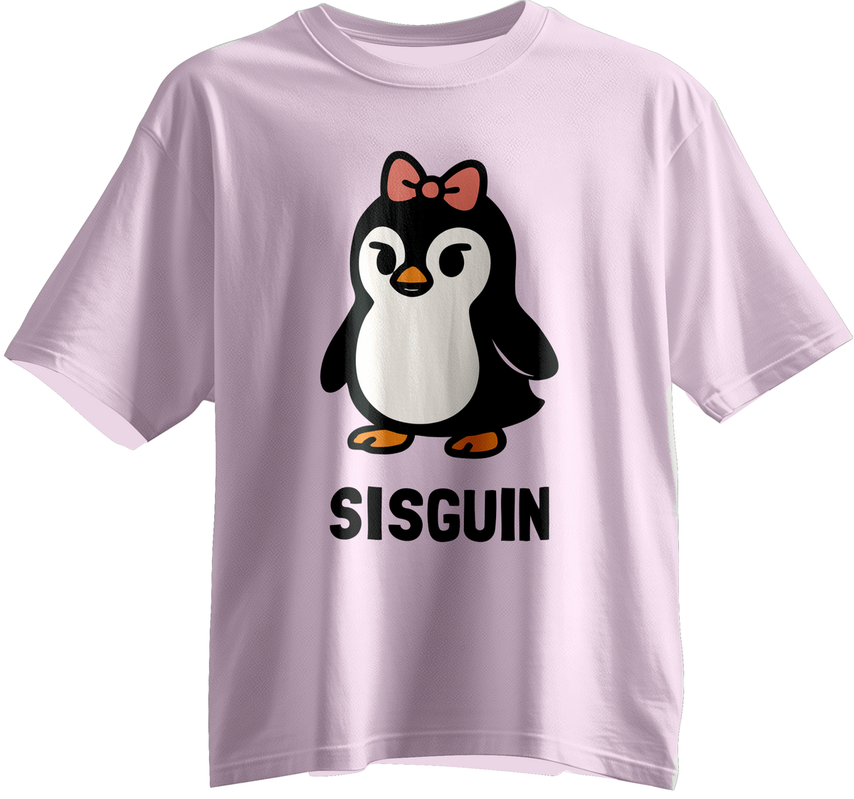 Sisguin: The Coolest Sister Penguin Kids Unisex Tee (Family Set)