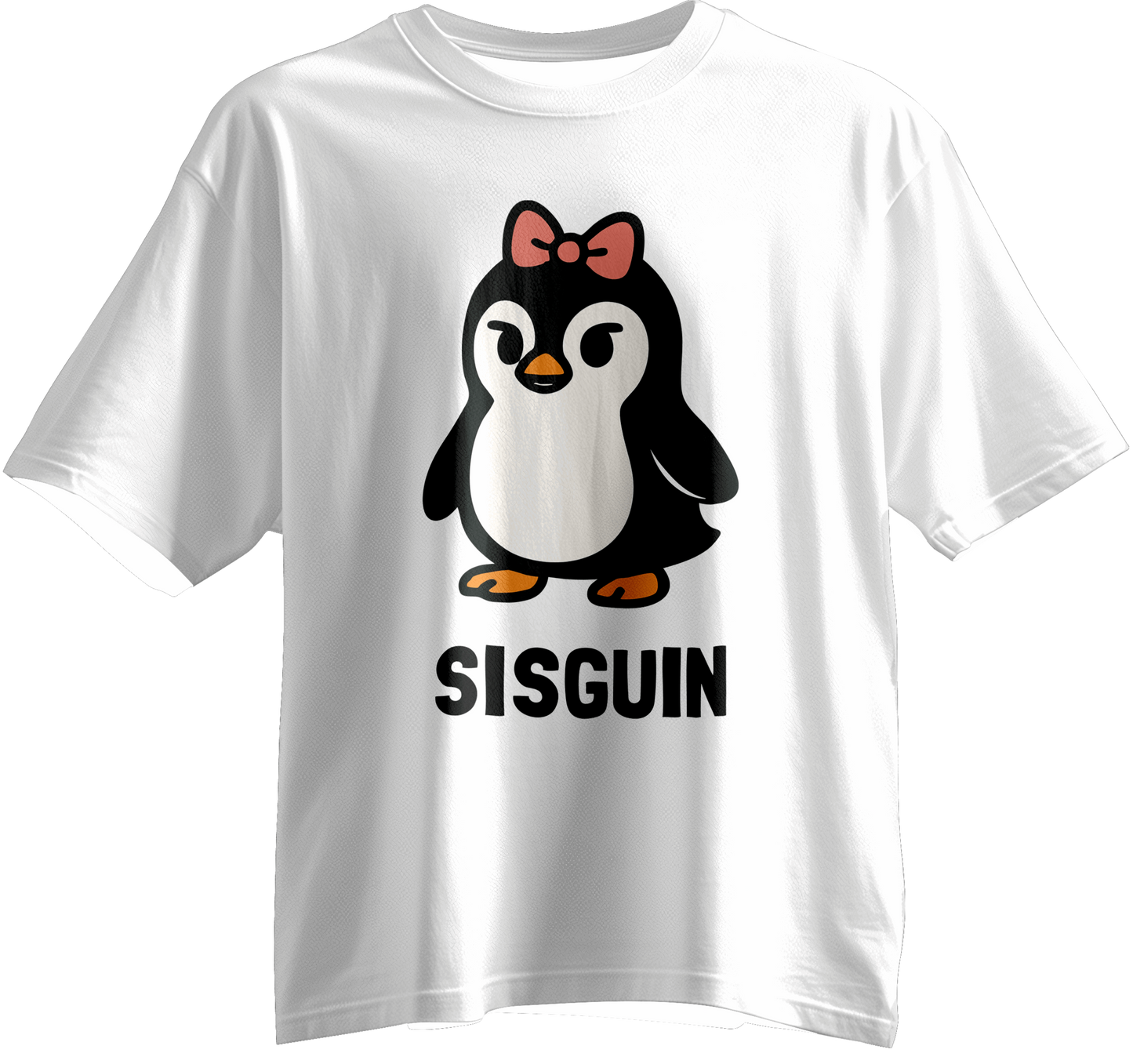 Sisguin: The Coolest Sister Penguin Unisex Tee (Family Set)