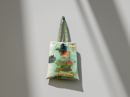 ACOTAR Watercolour Map | Zipper Tote Bag