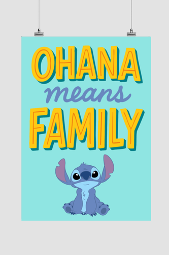 Lilo & Stitch Inspired Family Poster