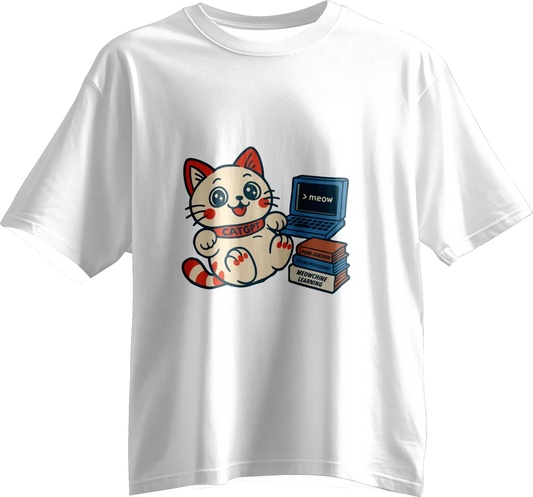 CatGPT – Smarter Than You, Still Sleeps 16 Hours | Oversized T-shirt