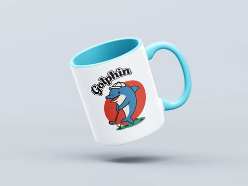 It’s a dolphin. Playing golf. It’s a Golphin - Mug