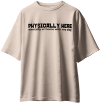 My Happy Place: Mentally With My Dog Pet Parent Unisex T-Shirt