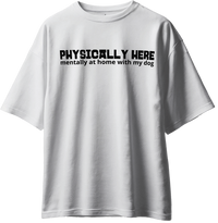 My Happy Place: Mentally With My Dog Pet Parent Unisex T-Shirt