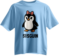 Sisguin: The Coolest Sister Penguin Unisex Tee (Family Set)