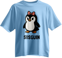 Sisguin: The Coolest Sister Penguin Kids Unisex Tee (Family Set)