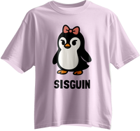 Sisguin: The Coolest Sister Penguin Kids Unisex Tee (Family Set)
