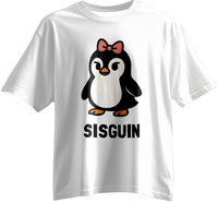 Sisguin: The Coolest Sister Penguin Kids Unisex Tee (Family Set)