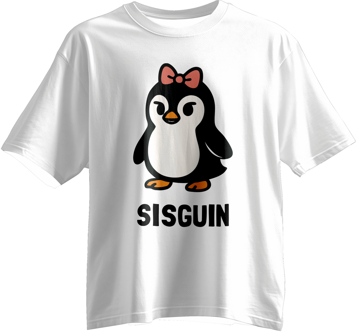 Sisguin: The Coolest Sister Penguin Unisex Tee (Family Set)