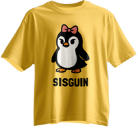 Sisguin: The Coolest Sister Penguin Unisex Tee (Family Set)