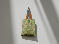 Floral Coffee Plant | Zipper Tote Bag